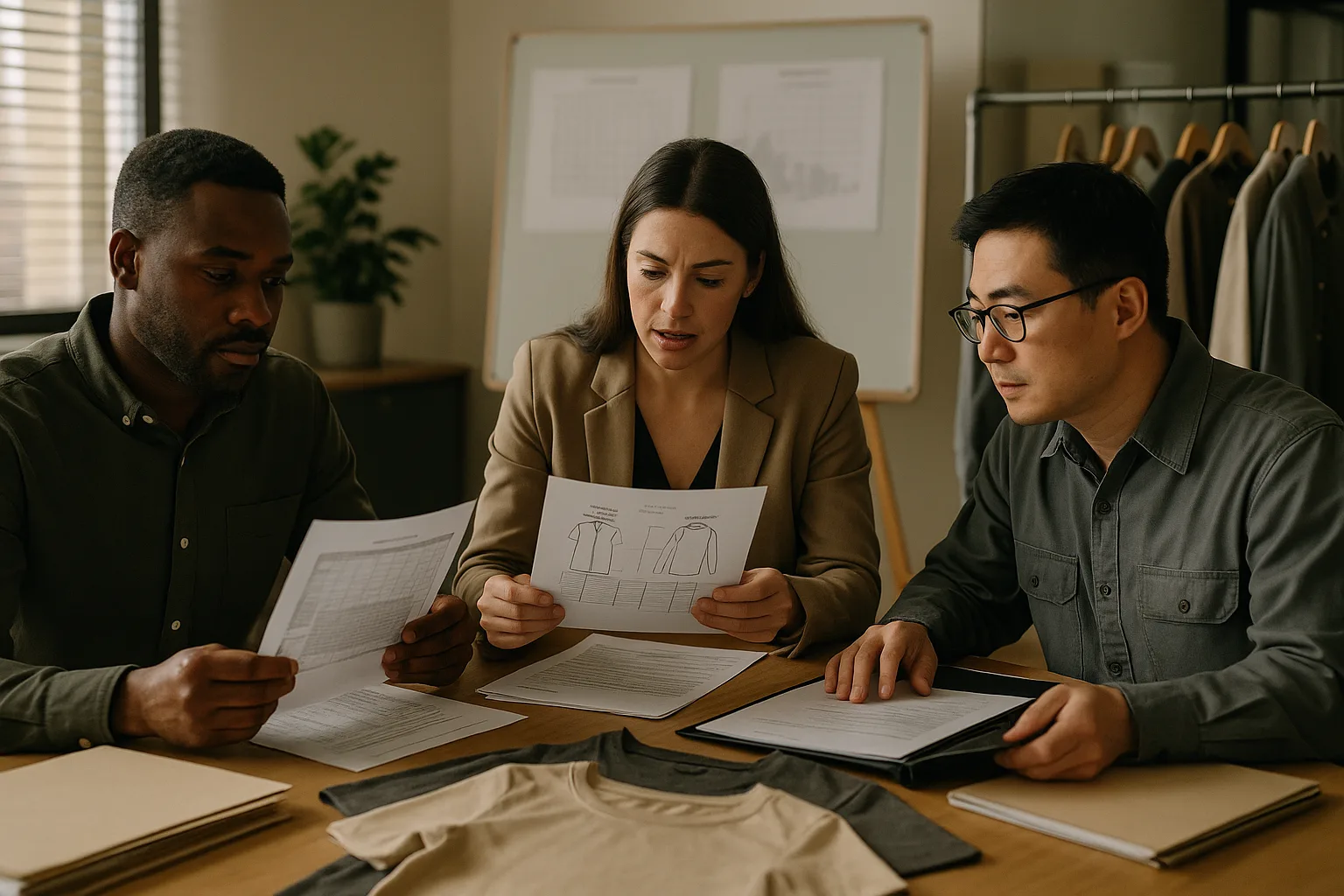 The team collaborates on setting AQL levels and inspection criteria for apparel, emphasizing cross-functional alignment for better garment quality control.