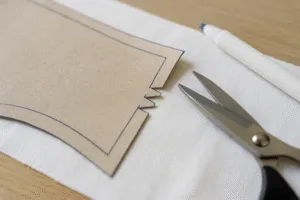 This photo highlights various notch styles—single, double, and triple—cut along a garment pattern piece’s edge, helping readers distinguish pattern notch meanings and marking tools. Its tactile clarity aids in understanding types of notches in production.