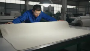 Close-up of jersey, rib, and interlock knit fabrics with detailed texture