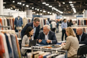 how to find a manufacturer for clothing at industry trade shows