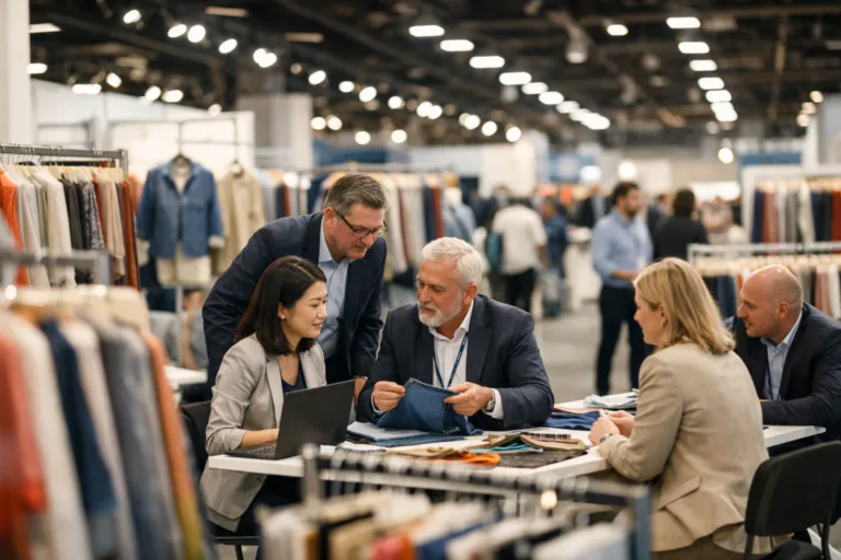 how to find a manufacturer for clothing at industry trade shows