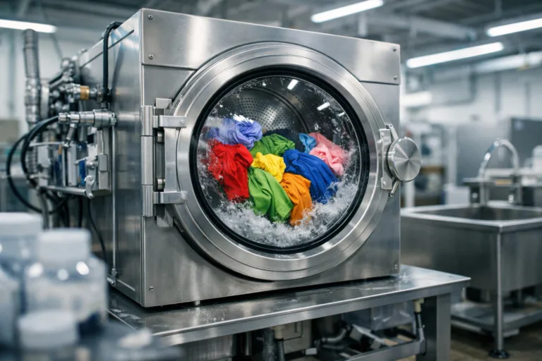 Colorfastness test, garment color test in washing machine