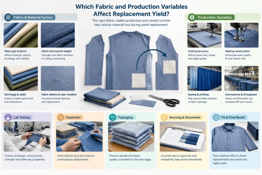 Which Fabric and Production Variables Affect Replacement Yield? — Apparel Wiki guide
