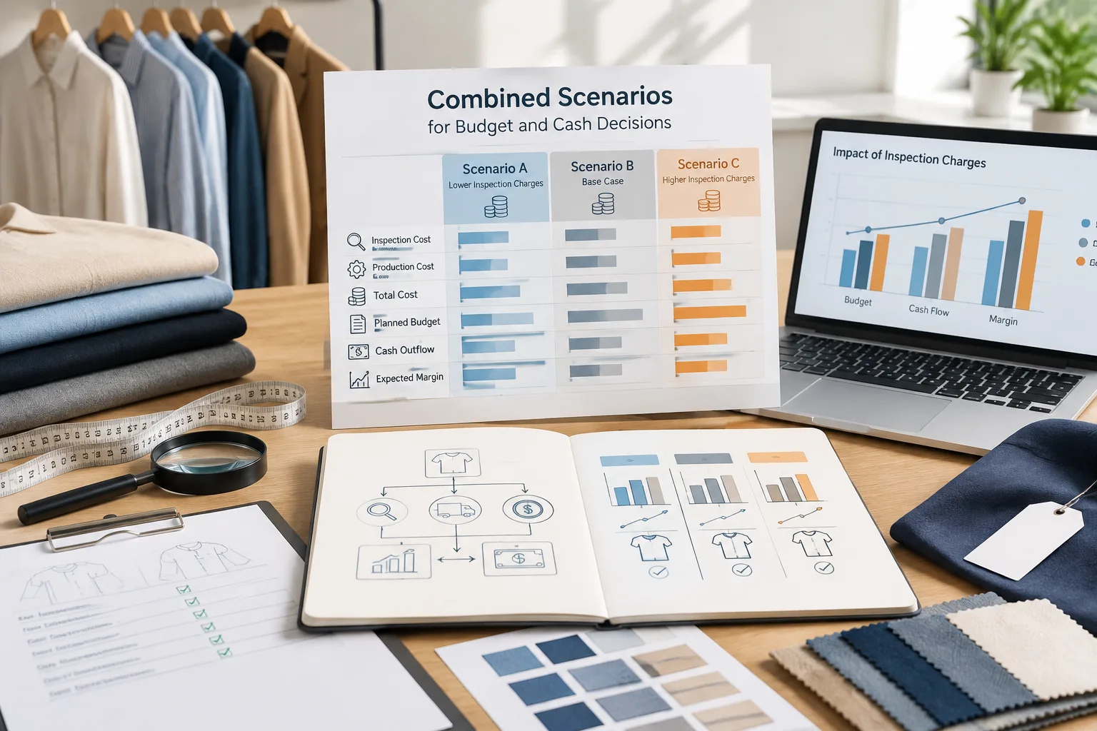 Compare Combined Scenarios for Budget and Cash Decisions — Apparel Wiki guide
