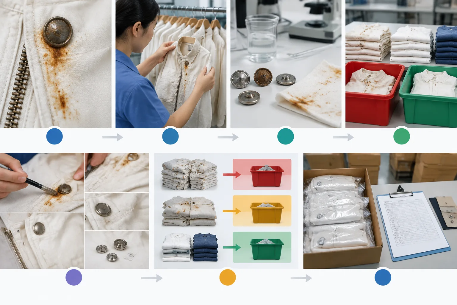 What should you do with affected garments and production lots? — Apparel Wiki guide