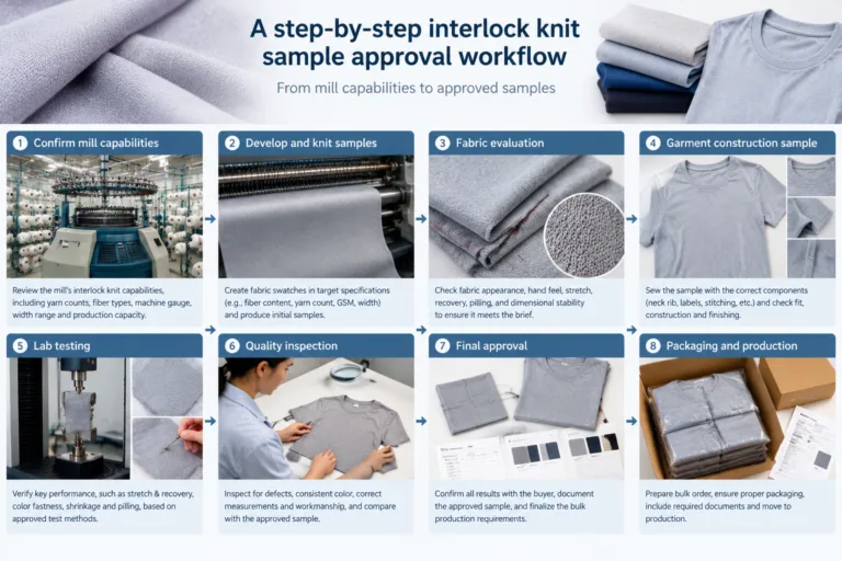 A step-by-step interlock knit sample approval workflow — Apparel Wiki guide