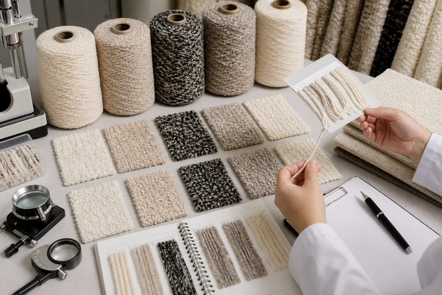How to Compare Candidate Boucle Yarns Fairly — Apparel Wiki guide