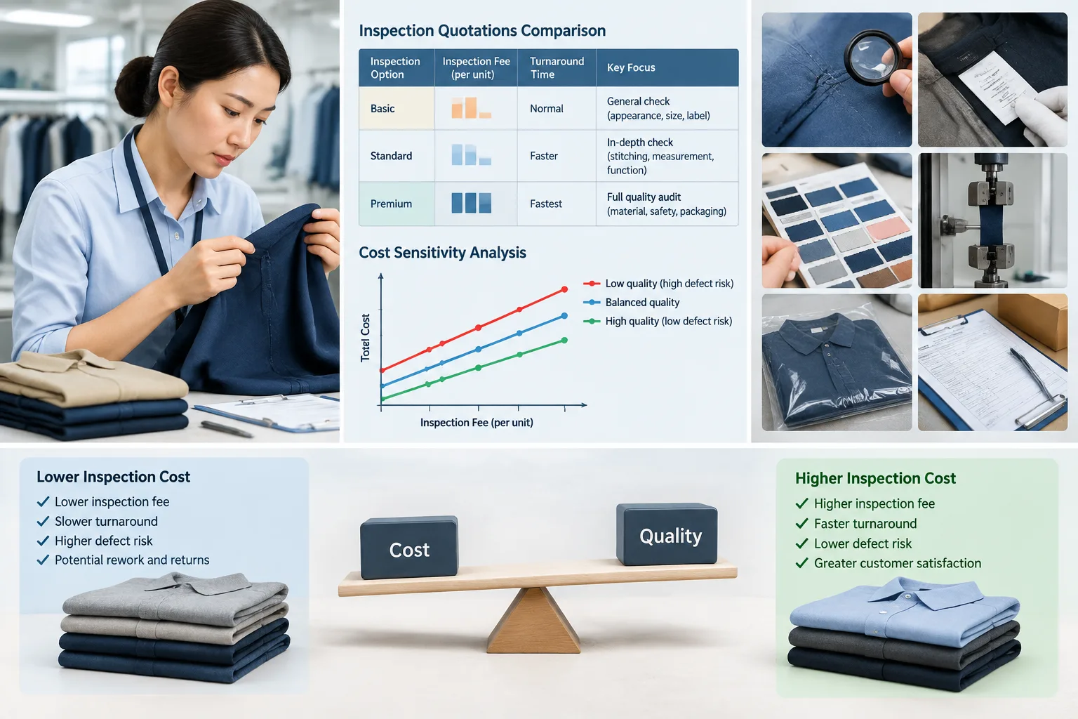 Evaluate Inspection Quotations and Model Quality Trade-Offs — Apparel Wiki guide