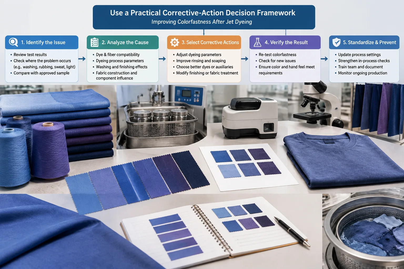 Use a Practical Corrective-Action Decision Framework — Apparel Wiki guide
