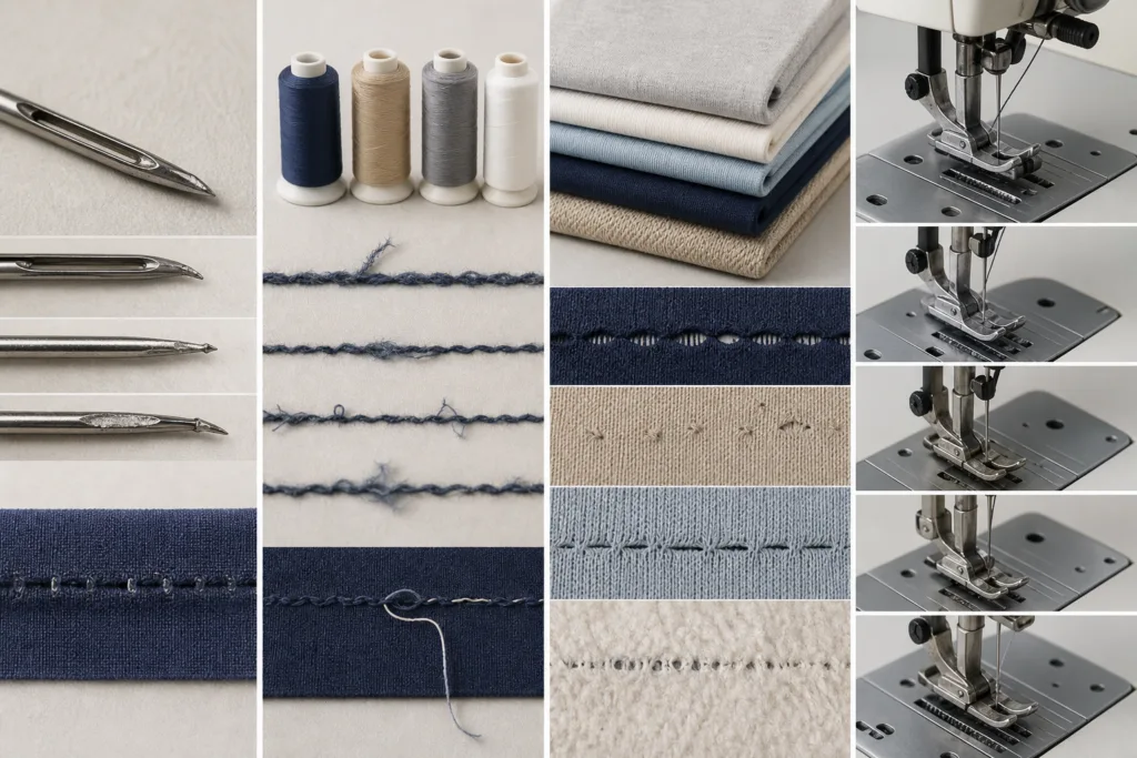 Separate Needle, Thread, Fabric, and Machine Causes — Apparel Wiki guide