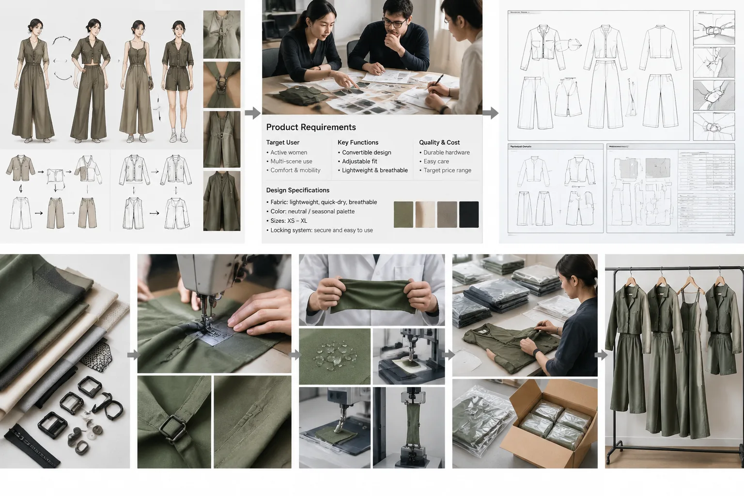 Turn the Concept Into Product Requirements and a Technical Handoff — Apparel Wiki guide