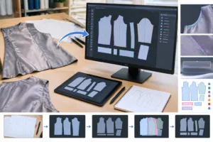Clean and Annotate the Digital Lining Pieces — Apparel Wiki guide