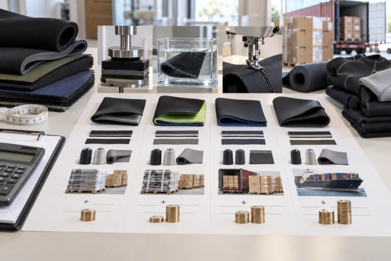 How can neoprene fabric quotations be compared on true delivered cost? — Apparel Wiki guide