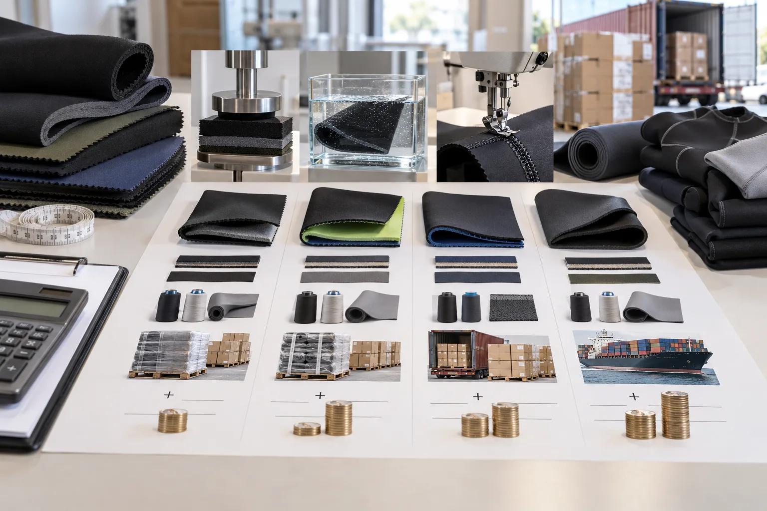 How can neoprene fabric quotations be compared on true delivered cost? — Apparel Wiki guide