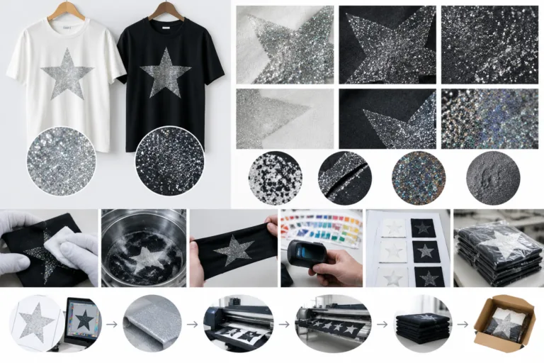 How to Evaluate Glitter Printing Defects in Samples and Bulk — Apparel Wiki guide