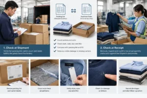 How to Check a Shortage at Shipment and Receipt — Apparel Wiki guide