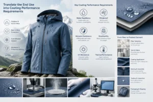 Translate the end use into coating performance requirements — Apparel Wiki guide