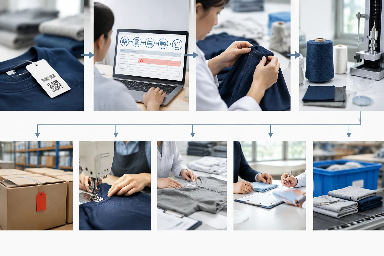 A practical workflow for turning a traceability finding into an action — Apparel Wiki guide