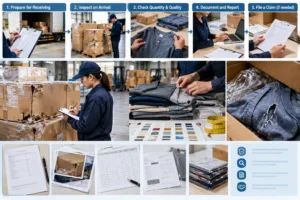 What receiving and claims procedure should apparel teams use? — Apparel Wiki guide