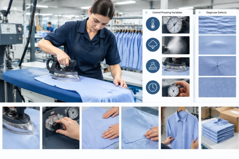 Control Pressing Variables and Diagnose Defects — Apparel Wiki guide