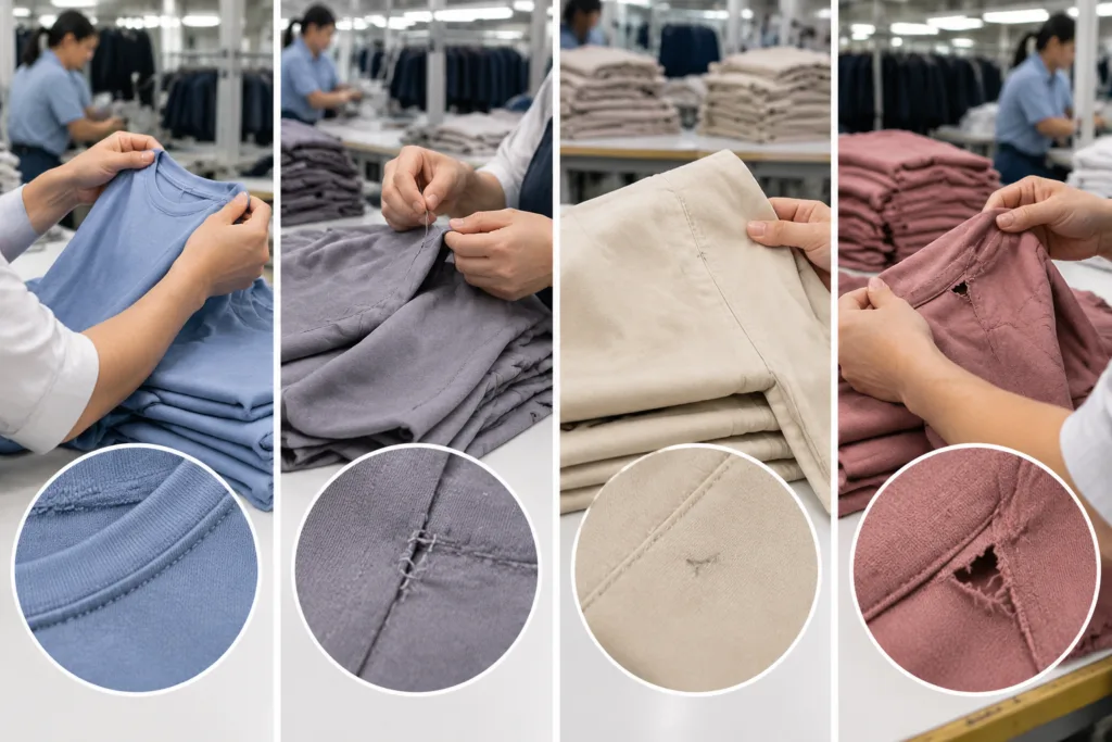 How do acceptance, repair, concession, and rejection differ? — Apparel Wiki guide