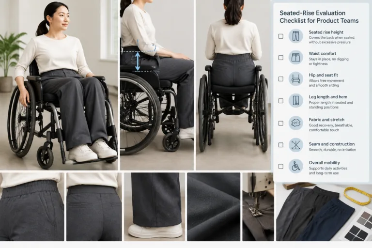 Seated-Rise Evaluation Checklist for Product Teams — Apparel Wiki guide