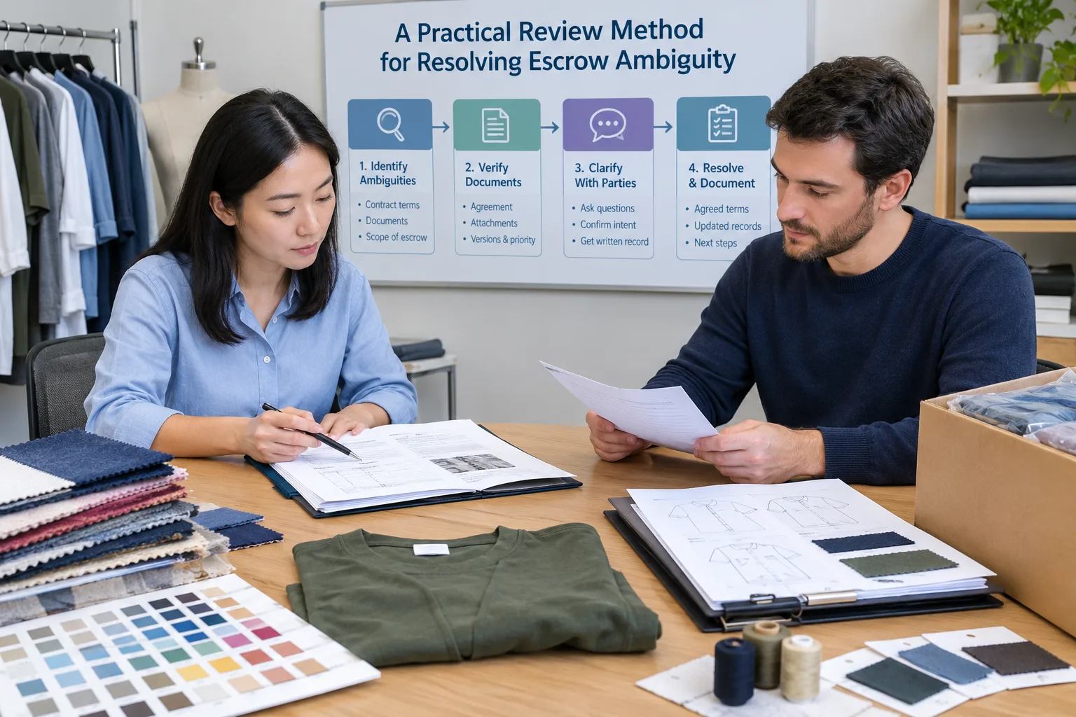 A Practical Review Method for Resolving Escrow Ambiguity — Apparel Wiki guide