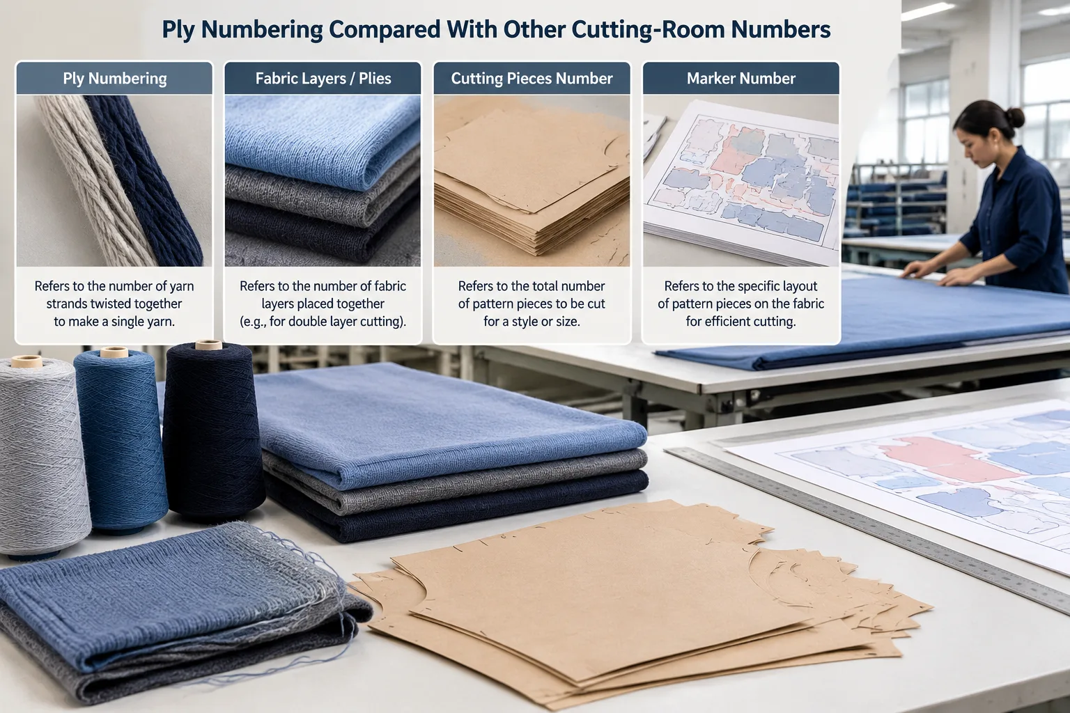 Ply Numbering Compared With Other Cutting-Room Numbers — Apparel Wiki guide