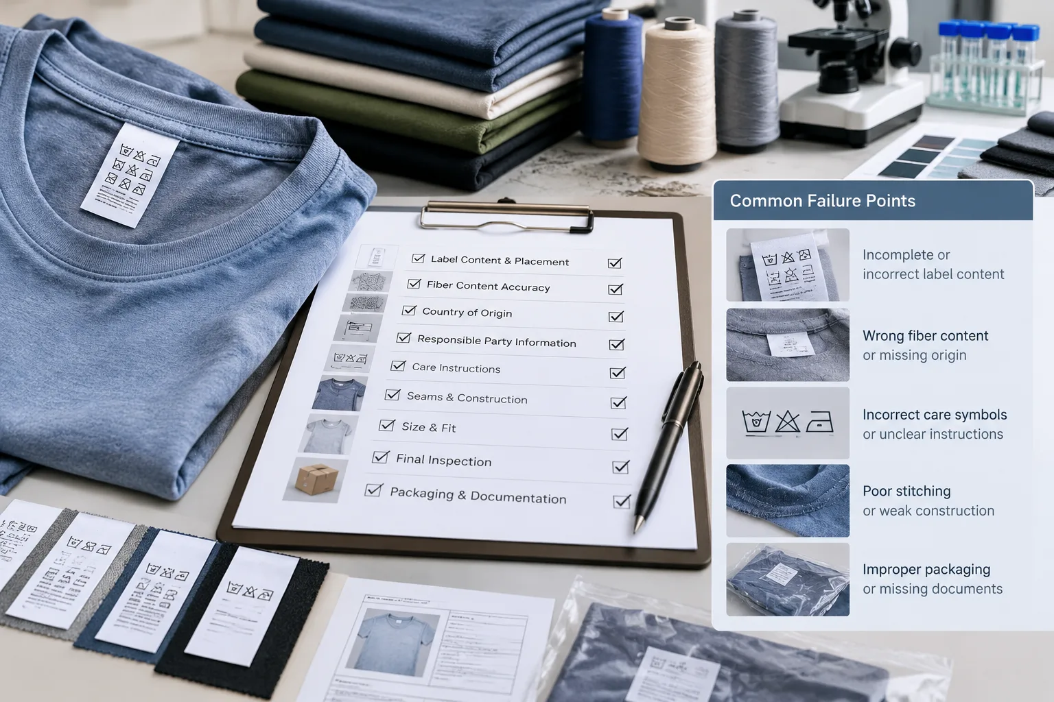 Practical Review Checklist and Common Failure Points — Apparel Wiki guide