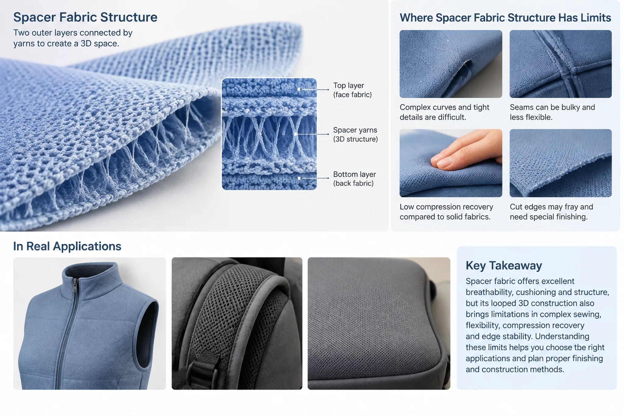 Where Spacer Fabric Structure Has Limits — Apparel Wiki guide