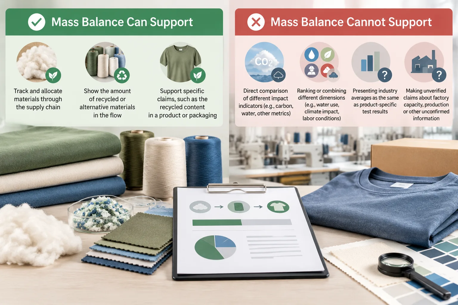 Know What Mass Balance Can and Cannot Support — Apparel Wiki guide