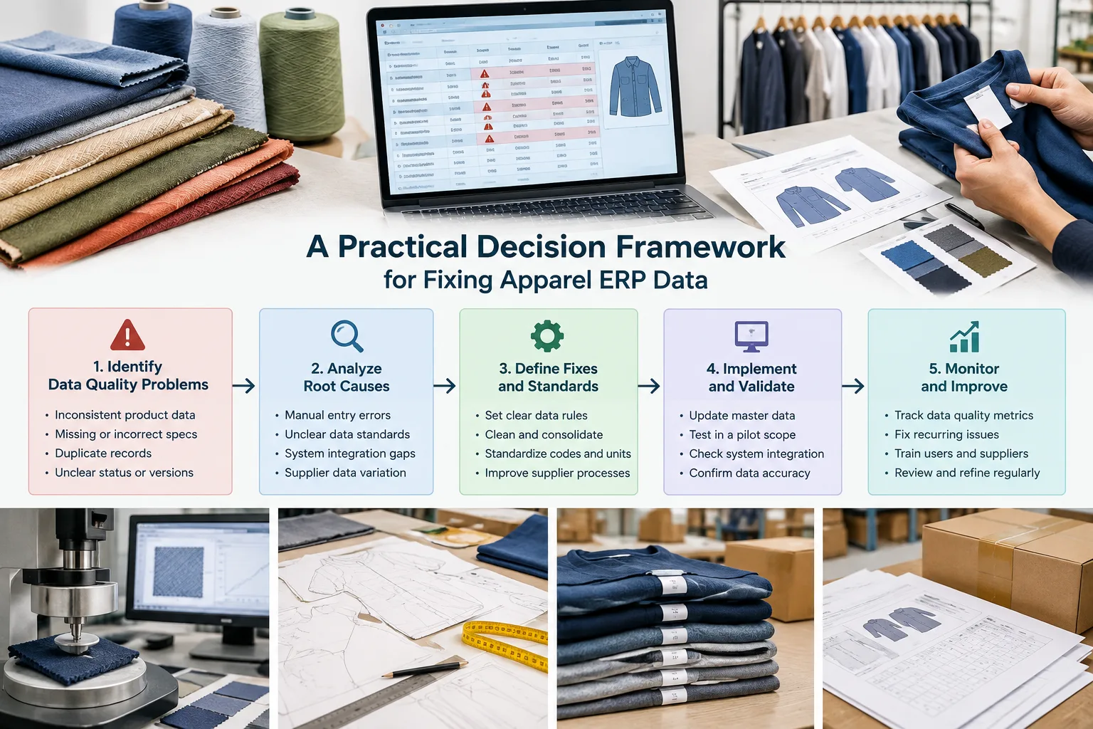 A Practical Decision Framework for Fixing Apparel ERP Data — Apparel Wiki guide